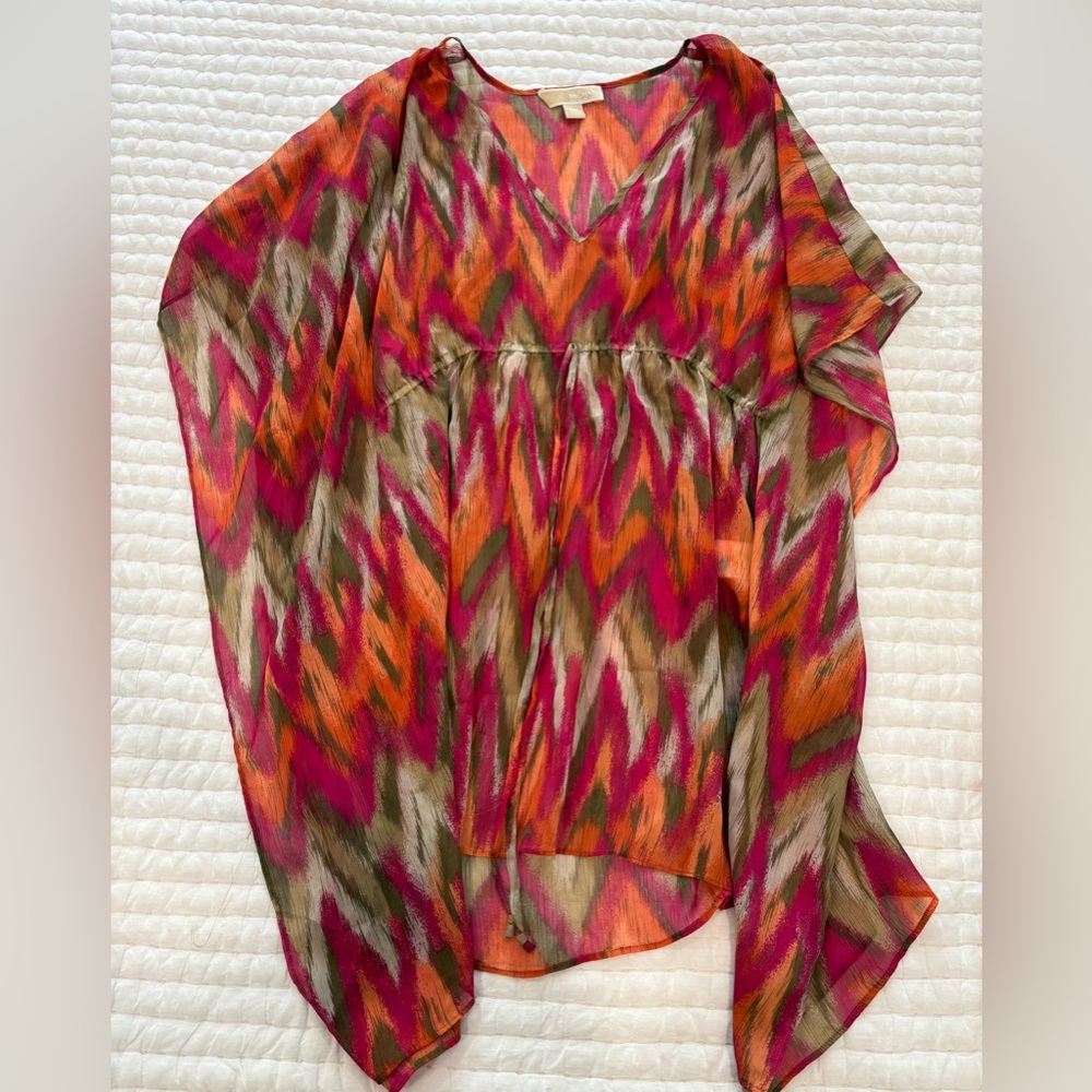 Michael Kors Pink and Orange Patterned Tunic